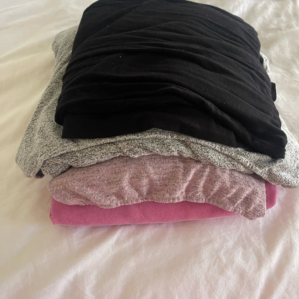 Latched Mama Women's Clothing Bundle - Black, Gray, Pink